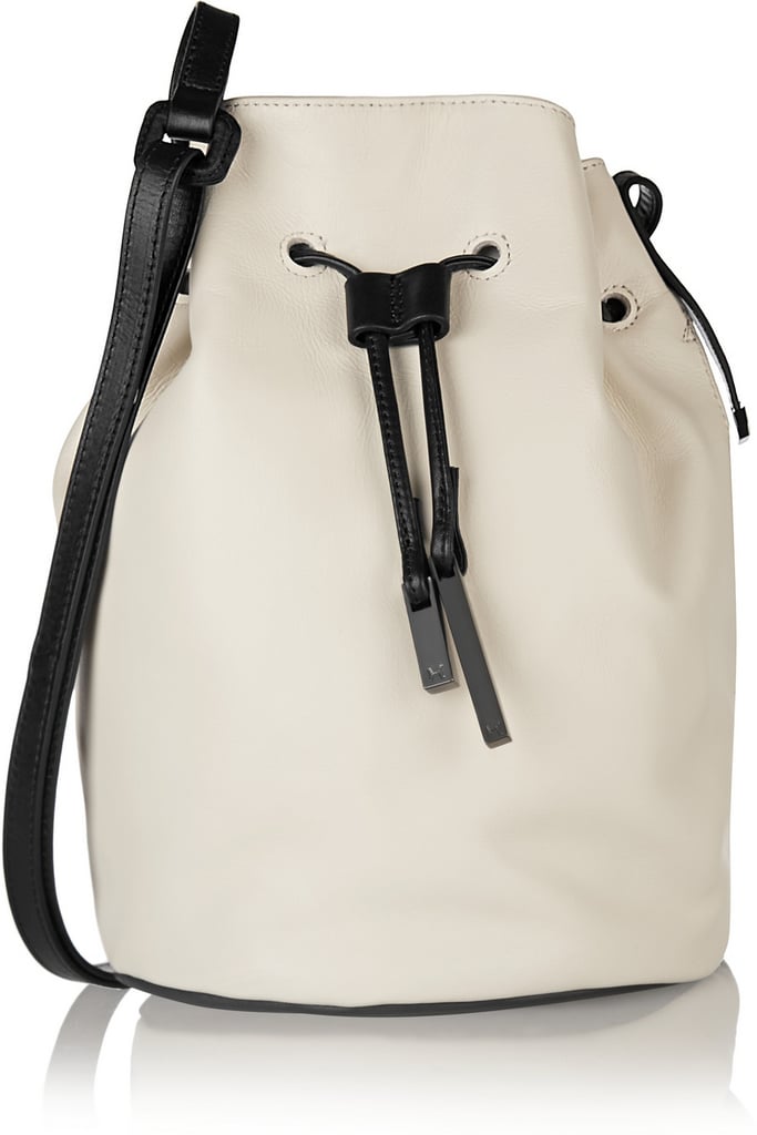Halston Heritage Two-Tone Leather Bucket Bag ($395)