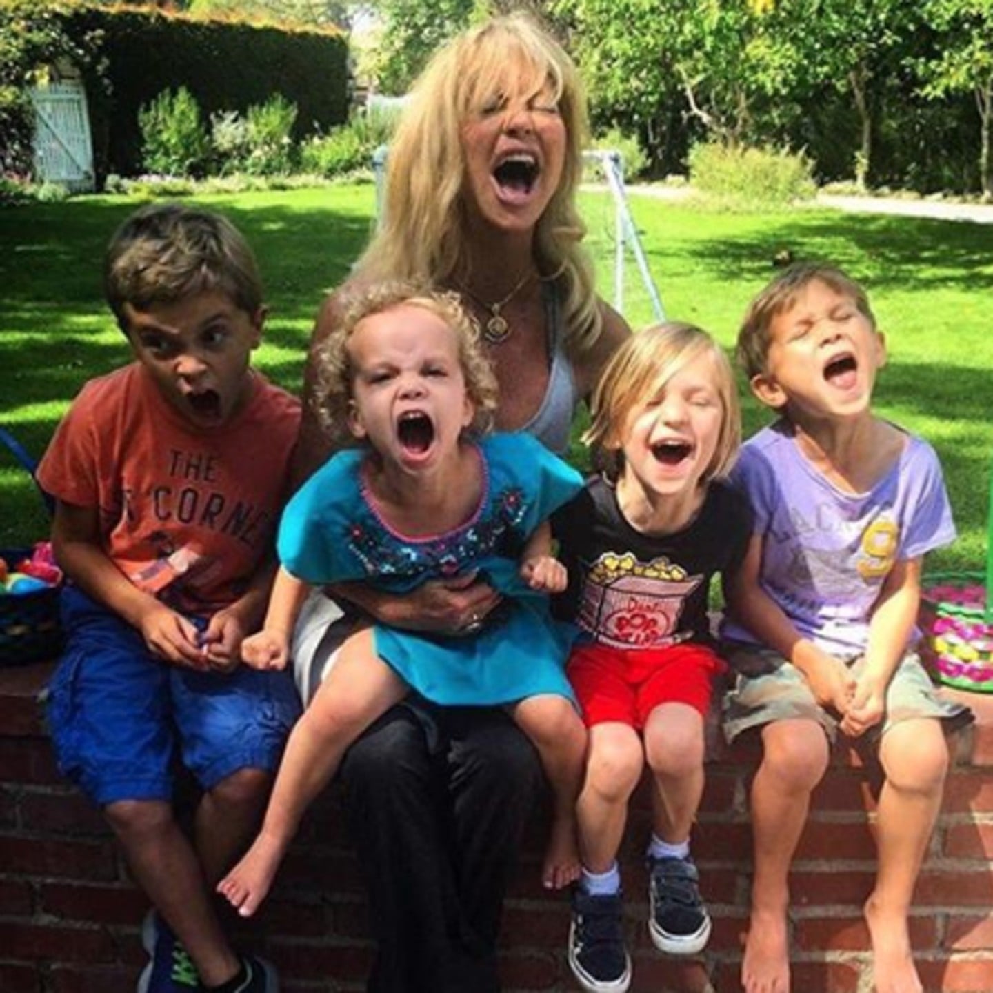 Goldie Hawn With Her Grandchildren Pictures Popsugar Celebrity Australia