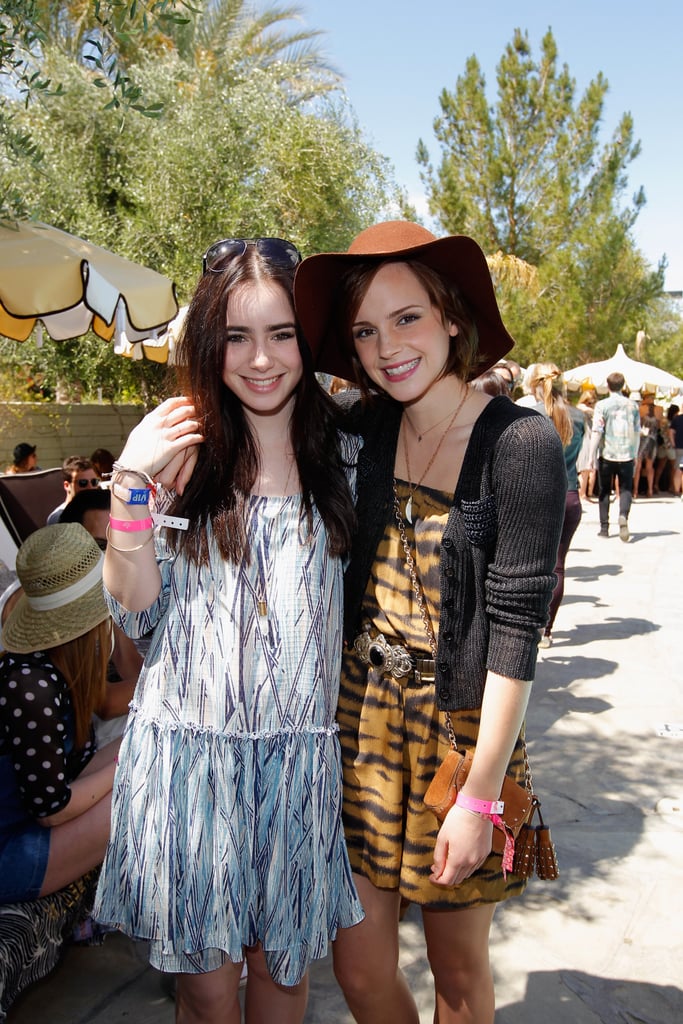 Lily Collins couldn't believe Hermoine was embracing her.