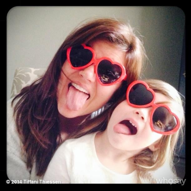 Tiffani Thiessen and Harper Smith had eyes full of love on Valentine's Day morning.
Source: Instagram user tathiessen