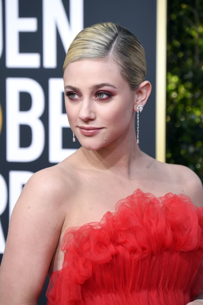 Lili Reinhart Golden Globes Red Makeup 2018
