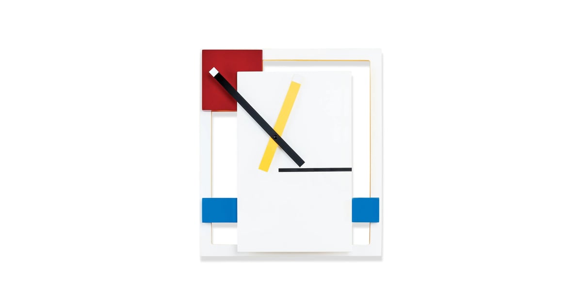 A Geometric Wall Clock MoMA De Stijl Wall Clock Best MoMA Design
