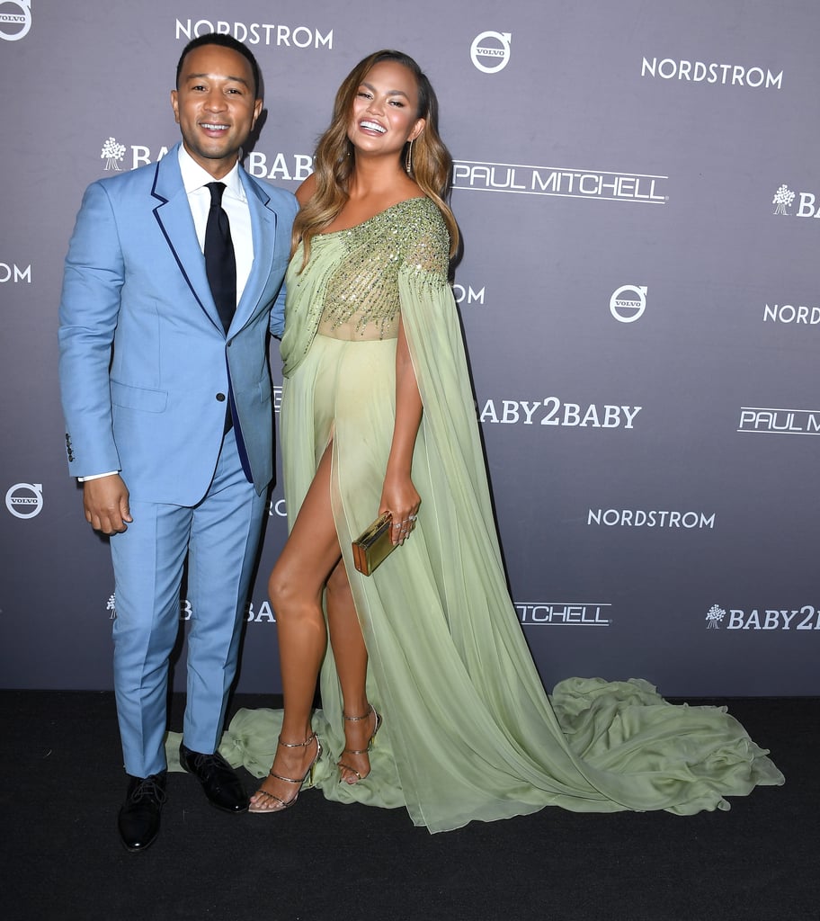 Chrissy Teigen's Green Dress at the 2019 Baby2Baby Gala