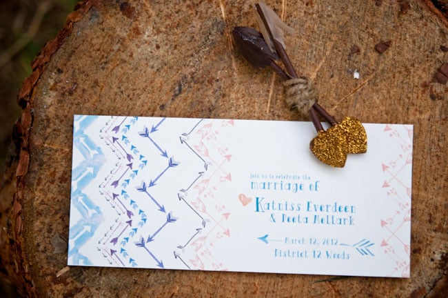 Watercolor Arrow Invitations