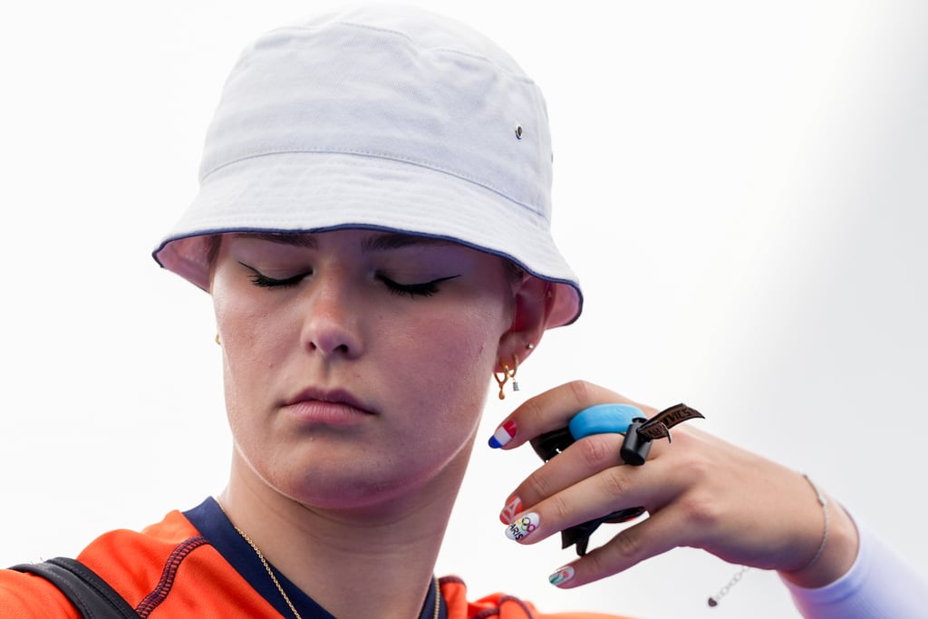 Laura van der Winkel's Olympic Nails