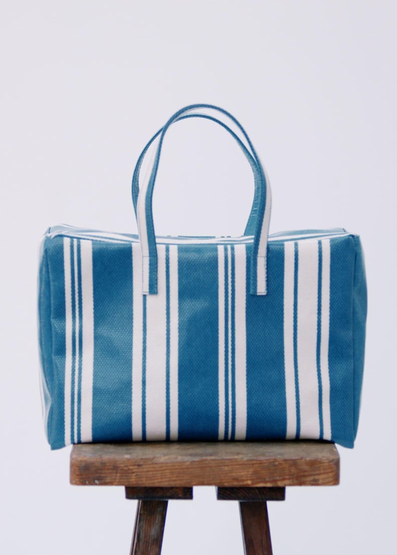 Mango Stripped Shopper Bag