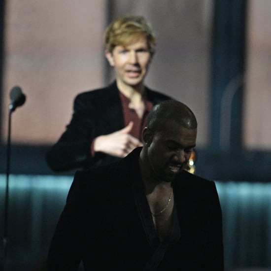 Kanye West Goes Onstage With Beck at the Grammys 2015