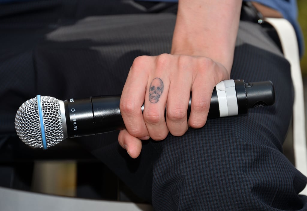 Jamie Campbell Bower's Skull Tattoo