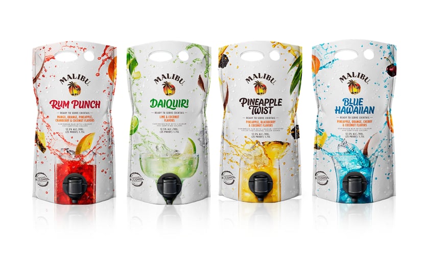 Malibu online drink pouches