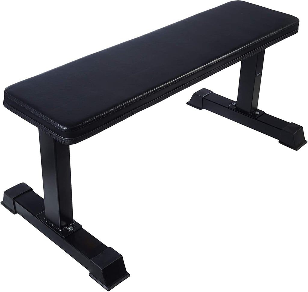 For Full Body Workouts: Amazon Basics Flat Weight Workout Exercise Bench