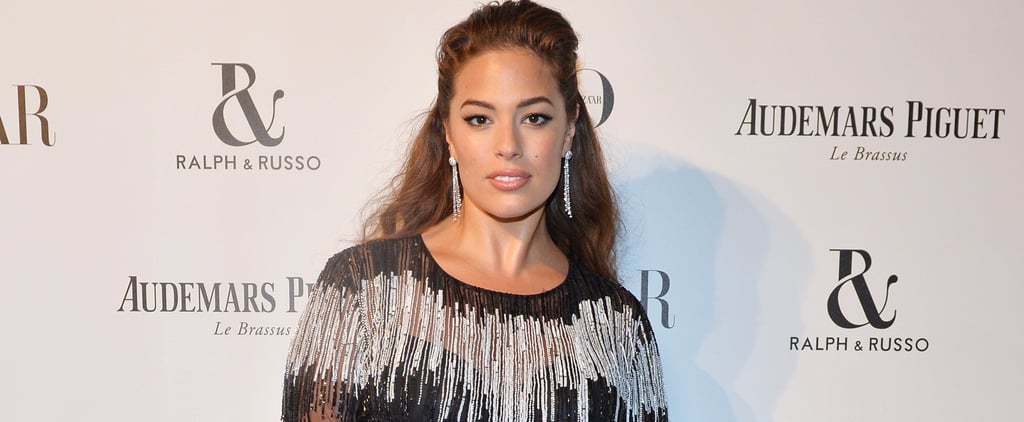 Ashley Graham Sheer Marina Rinaldi Dress
