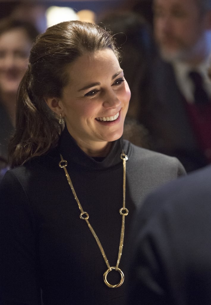 She Embellished Her Look With a Gold Cartier Pendant Necklace