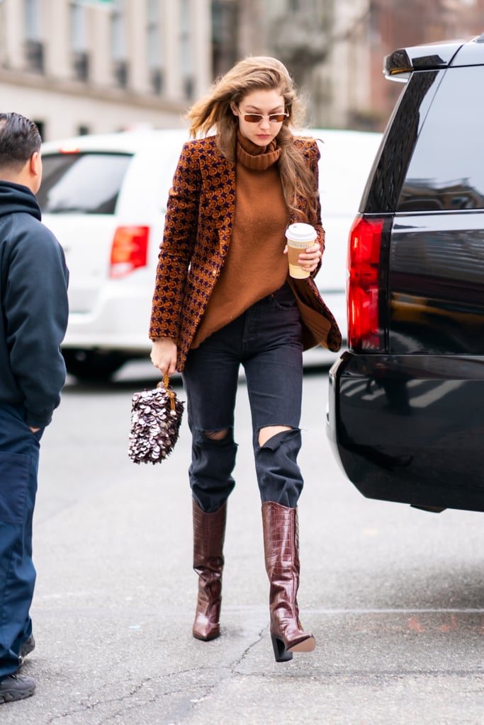 Gigi Hadid's Street Style at New York Fashion Week