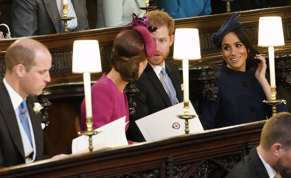 The last time they were all spotted together was for Princess Eugenie's wedding in October, just a couple of days before the Palace announced Meghan's pregnancy.