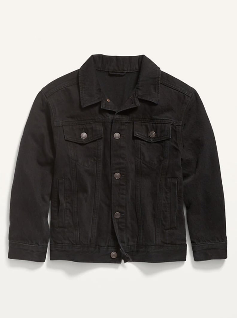 Old Navy Gender-Neutral Oversized Black Jean Trucker Jacket