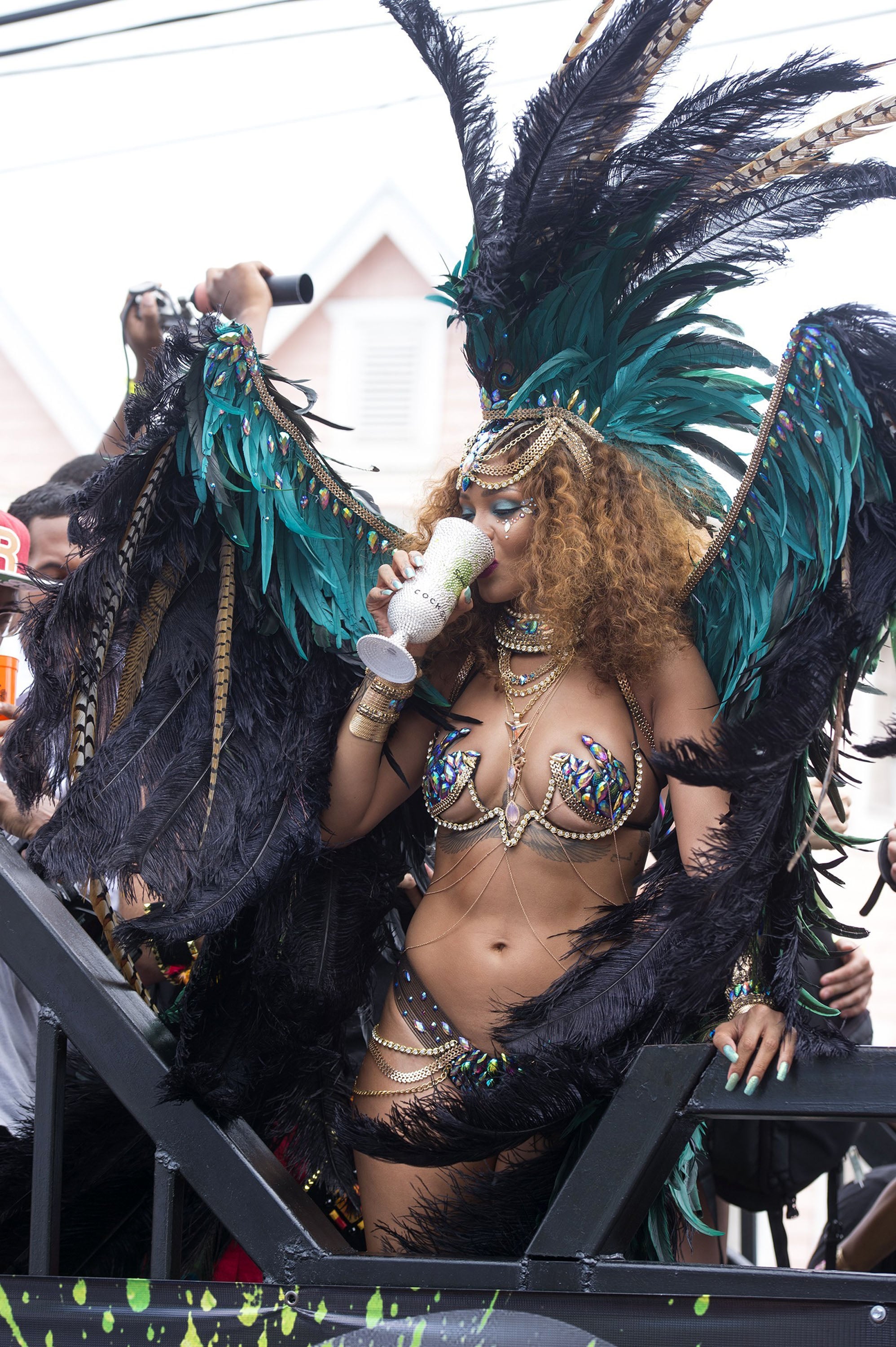 Rihanna Carnival Festival Barbados August 2015 Popsugar Celebrity