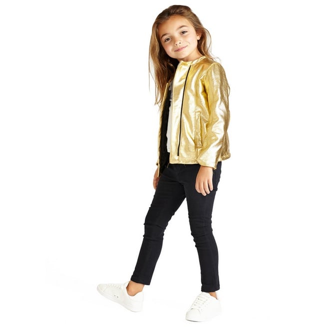 CHaLK NYC Gold Super Soft Metallic Leather Jacket