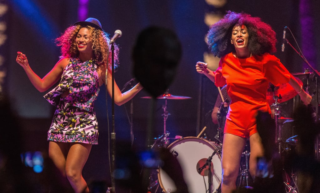 Beyoncé joined her sister, Solange Knowles, for a surprise performance.
