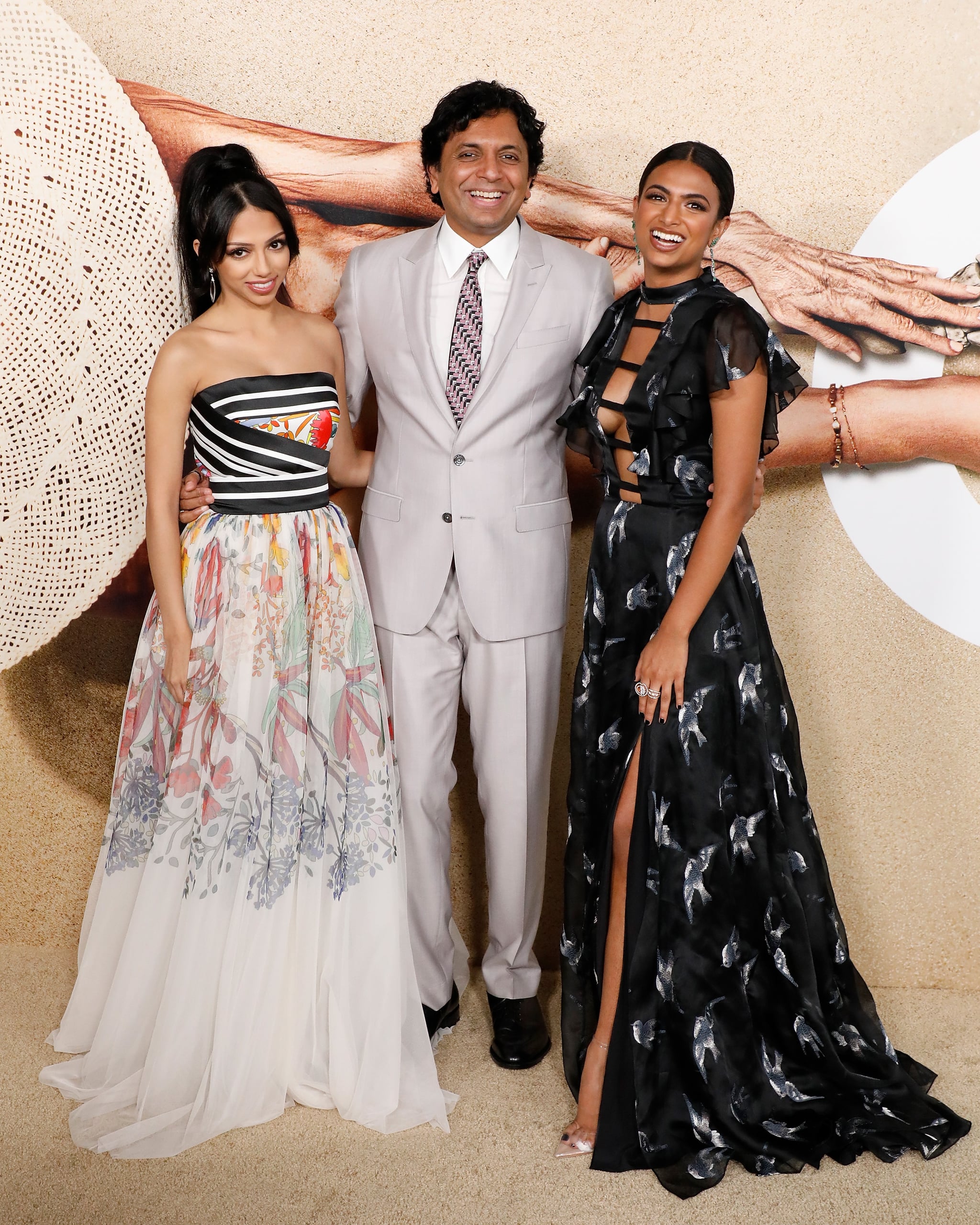 M. Night Shyamalan Red Carpet with Wife, 3 Daughters