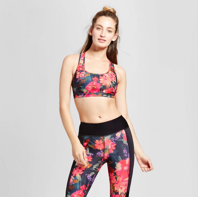 Floral Sports Bra Best Workout Clothes at Target POPSUGAR Fitness