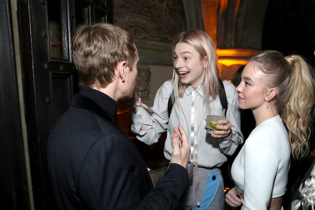 Alfie Allen, Hunter Schafer, and Sydney Sweeney at EW's 2020 SAG Awards Preparty