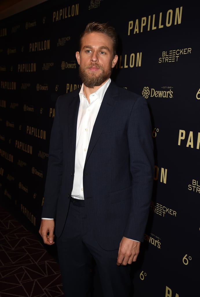 Charlie Hunnam and Rami Malek at Papillon Premiere Aug. 2018