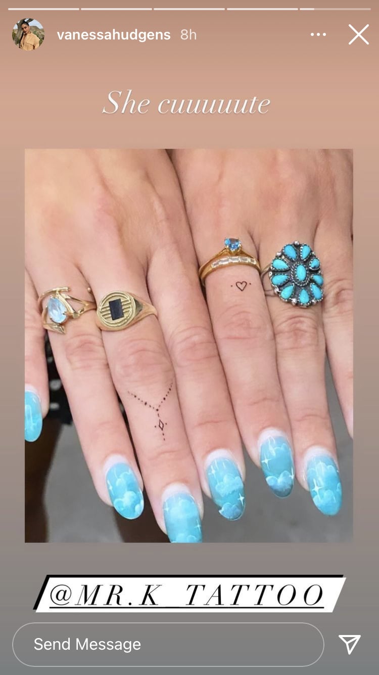 Vanessa Hudgens's Finger Tattoos