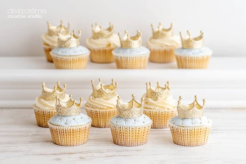 Prince baby shower cupcakes sale