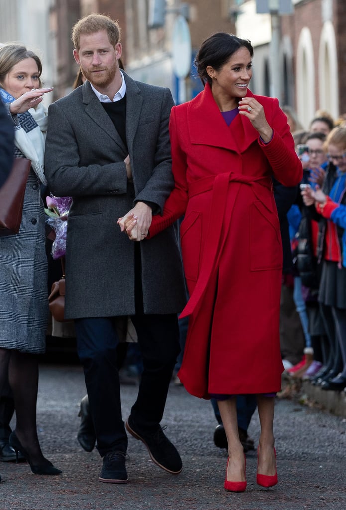 Prince Harry Hugging Girl With Ginger Sign January 2019