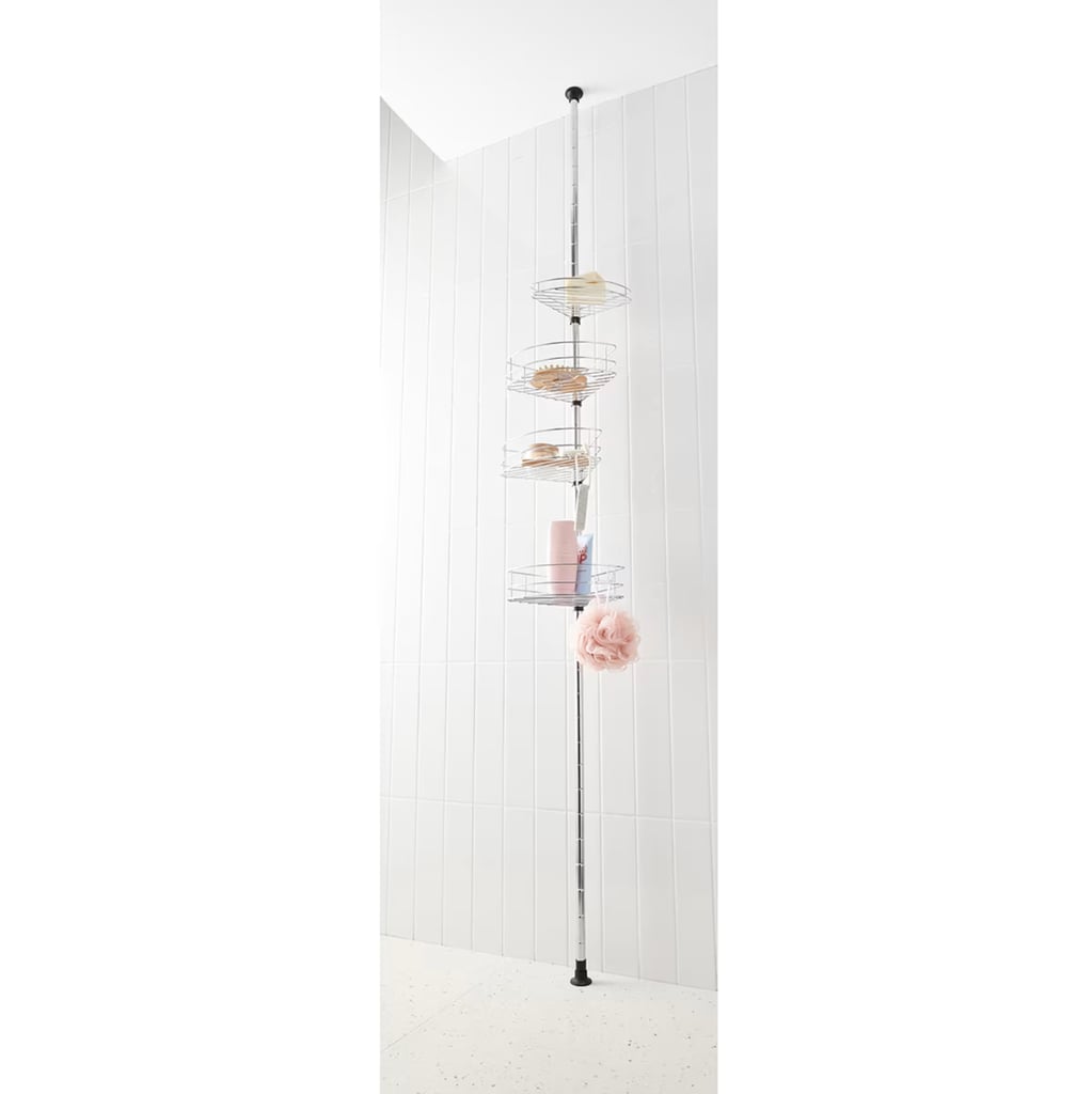 Sleek Shower Storage with Adjustable Fit