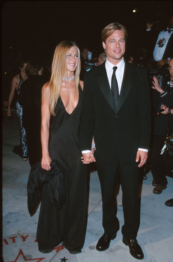 When Jen Took the Plunge, Brad Was There in His Best Black Tie