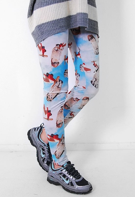 New travel attire? Airplane pilot cat leggings ($30).