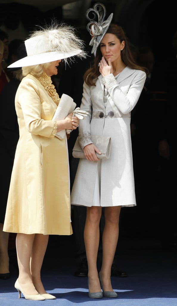 Pictures-Kate-Middleton-Garter-Service-London-Wearing-Grey-Fascinator-Dress-Coat-Dress.jpg