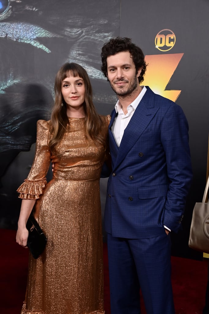 Adam Brody and Leighton Meester at Shazam! LA Premiere