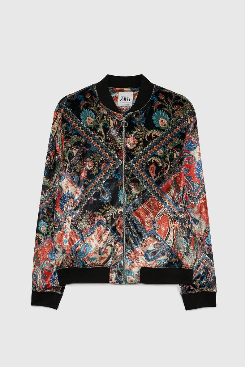 Zara Patchwork Print Jacket