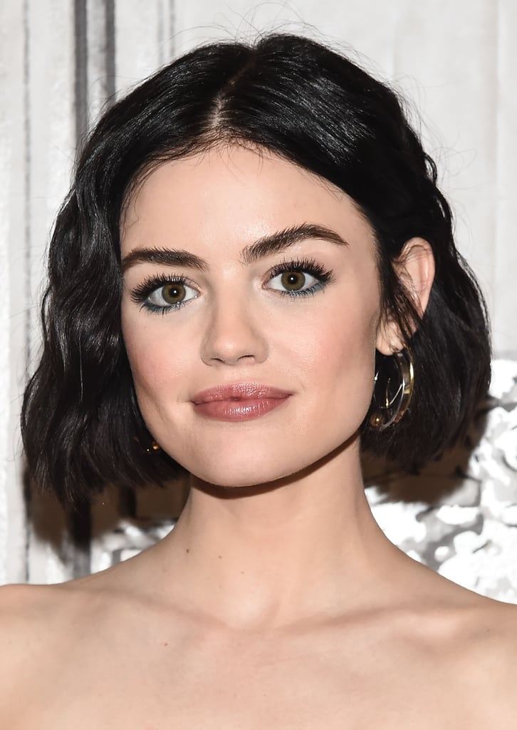 Lucy Hale With Subtle Blue Liner