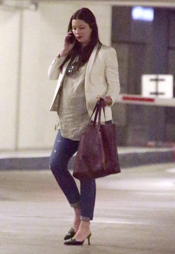 Pregnant Jessica Biel Leaving an Event in LA | Pictures