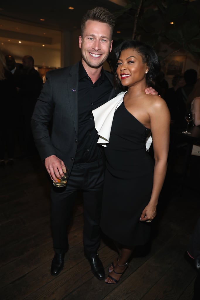 Pictured: Glen Powell and Taraji P. Henson