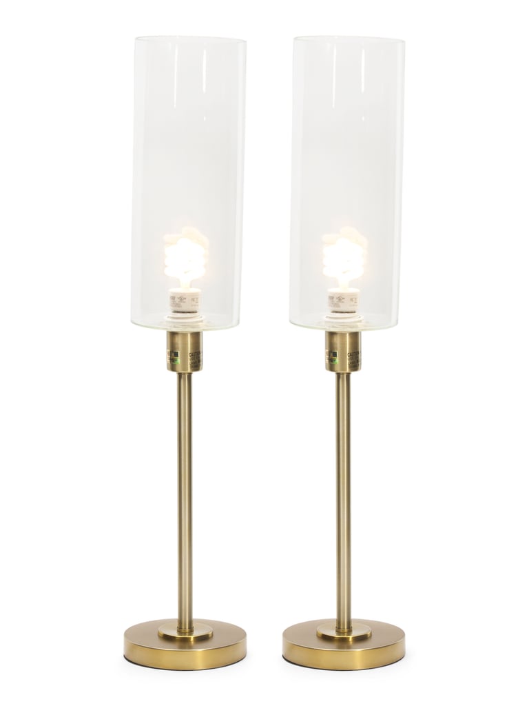 Set of Two Metal Table Lamps