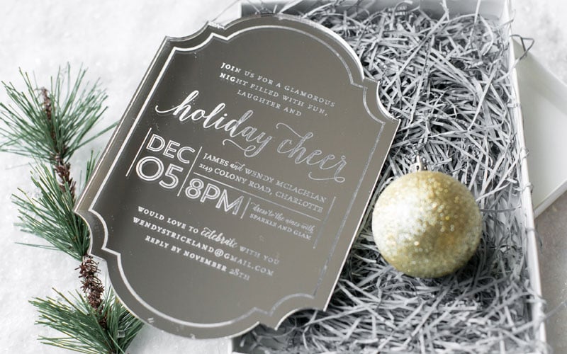 Mirrored Wedding Invitation