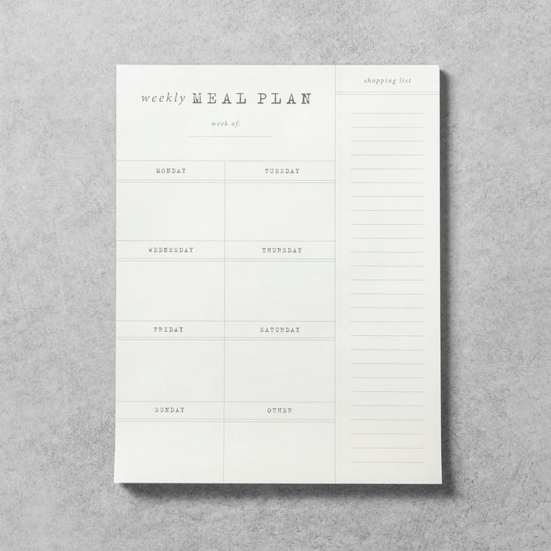 Meal Planner Notepad