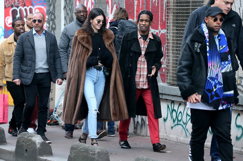 Kendall Jenner and ASAP Rocky Out in Paris January 2017