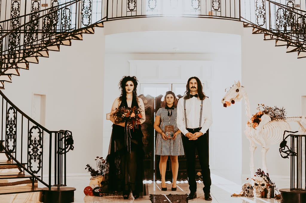 Halloween Wedding Inspired by Tim Burton's Beetlejuice