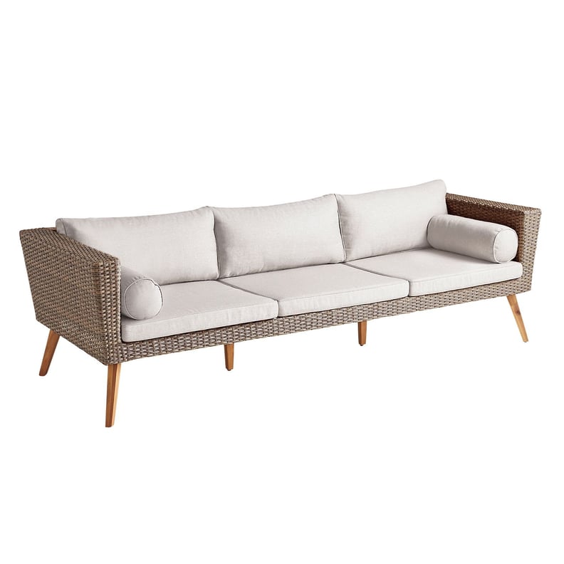 Bari Chateau Latte Sofa With Cushions