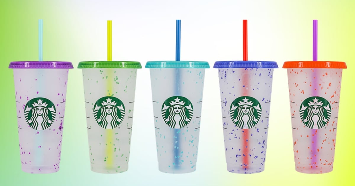 Custom Starbucks ~ Color Changing Cup ~ Reusable 24 oz Cup with Lid and Color Changing Straw
