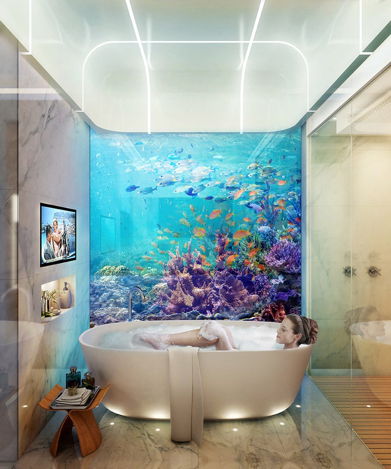 Live Underwater in The Floating Seahorse Luxury Houseboats