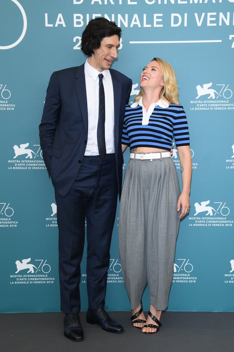 Adam Driver and Scarlett Johansson at the Marriage Story Photocall