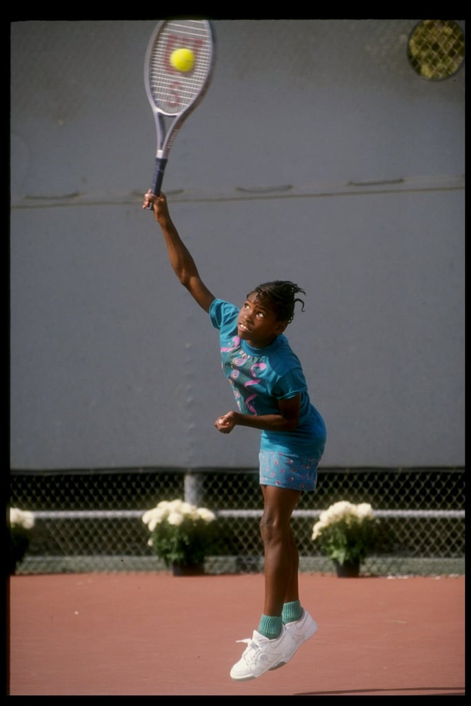 Serena Williams at the Nancy Reagan Tennis Tournament in 1990