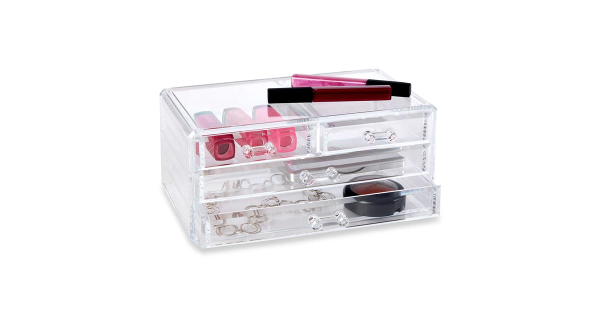 Bed Bath & Beyond Clear 4Drawer Cosmetic Organizer Home Organization