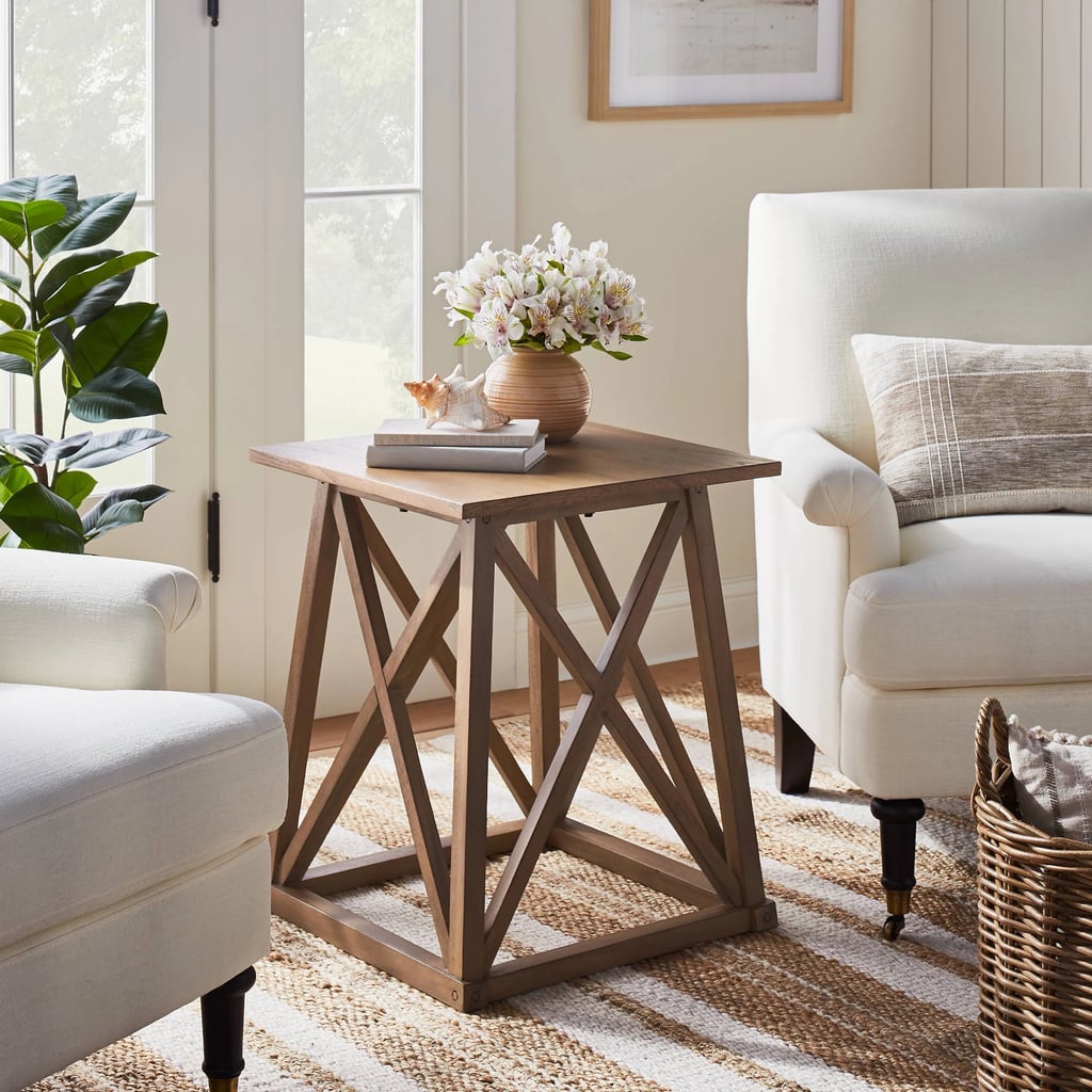 Copperton Wood X Base Accent Table